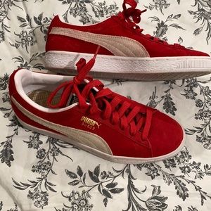 Red Suede Adidas